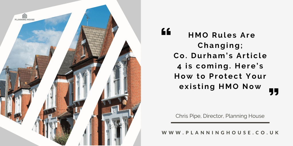 HMO article 4 direction Co. Durham